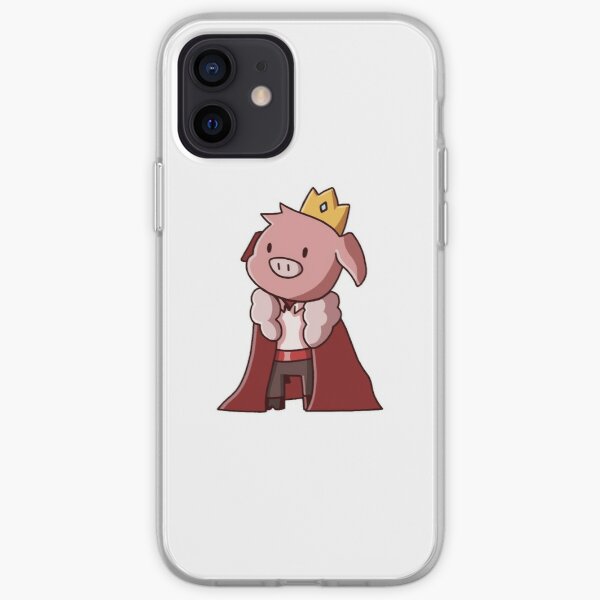 Technoblade King Piggy Looks Around iPhone Soft Case RB0206 product Offical Technoblade Merch