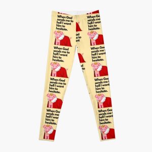 technoblade quote , when god sends me to hell I want him to hesitate Leggings RB0206 product Offical Technoblade Merch
