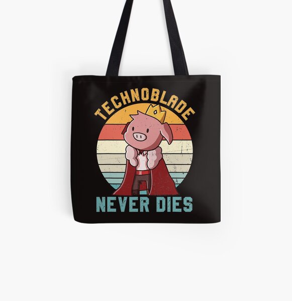 Retro Style Technoblade Merch Cosplay Boys Girls All Over Print Tote Bag RB0206 product Offical Technoblade Merch