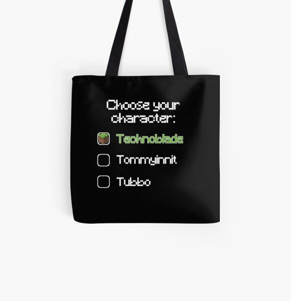 Choose your character - Technoblade All Over Print Tote Bag RB0206 product Offical Technoblade Merch