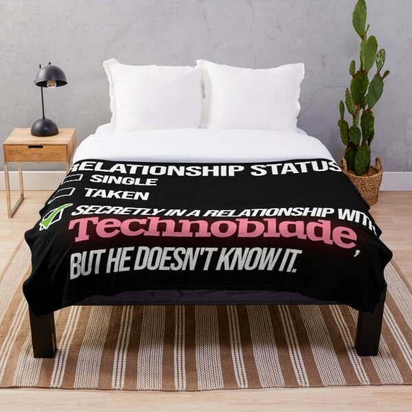 Relationship with Technoblade Throw Blanket RB0206 product Offical Technoblade Merch