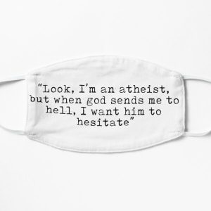 When god sends me to hell, I want him to hesitate technoblade quote  Flat Mask RB0206 product Offical Technoblade Merch