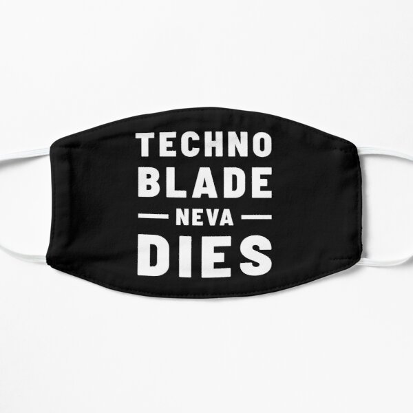 Technoblade Neva Dies - Technoblade Quote Flat Mask RB0206 product Offical Technoblade Merch