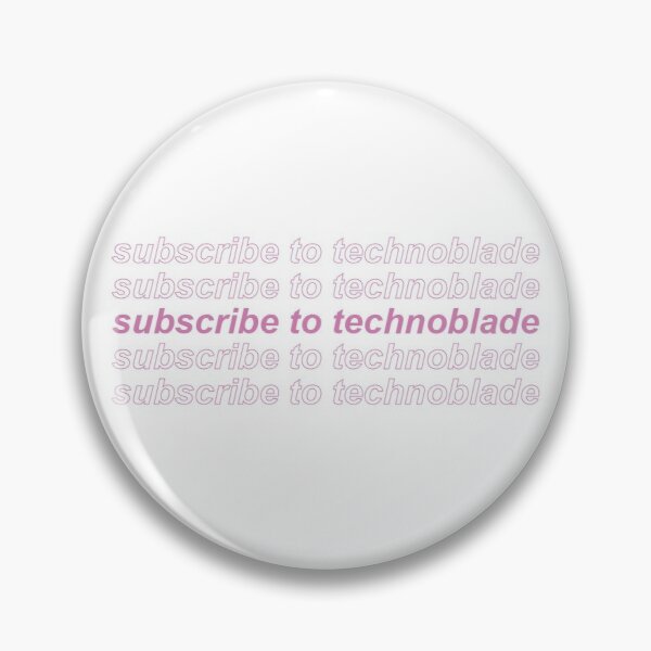 subscribe to technoblade Pin RB0206 product Offical Technoblade Merch