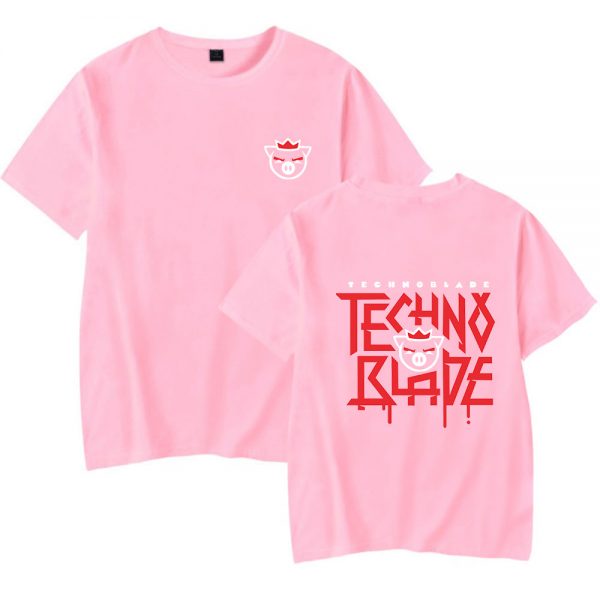 Technoblade Merch T-shirt 2D Print Women Men Clothes Hot Sale Tops Short Sleeve