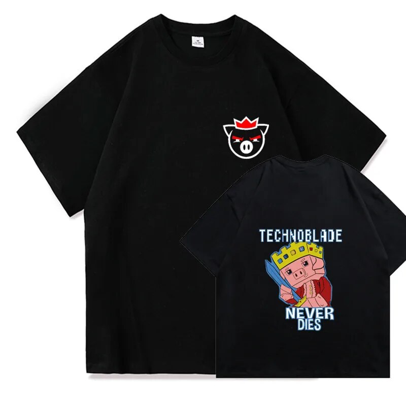 Hip Hop Technoblade Miss You Technoblade Men s T shirt Summer Harajuku Mens T shirts 100.jpg - Technoblade Store